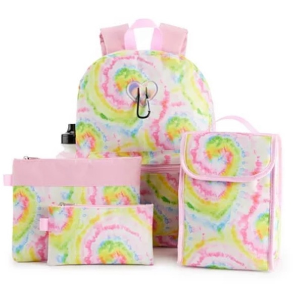 Other - Kids 6 piece tie dye backpack set